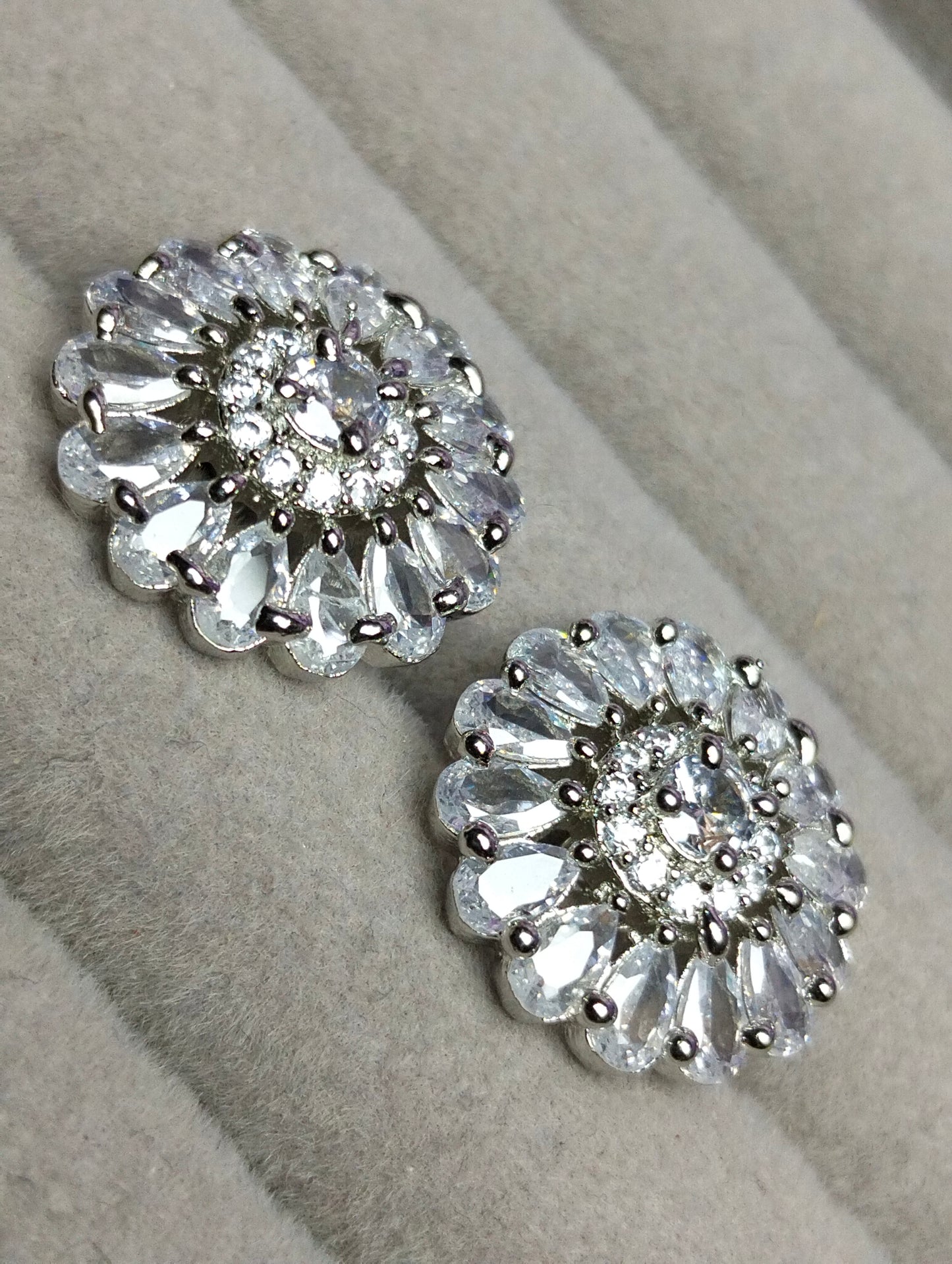 Radiant Luster | Rhodium-Plated Sterling Silver Studs