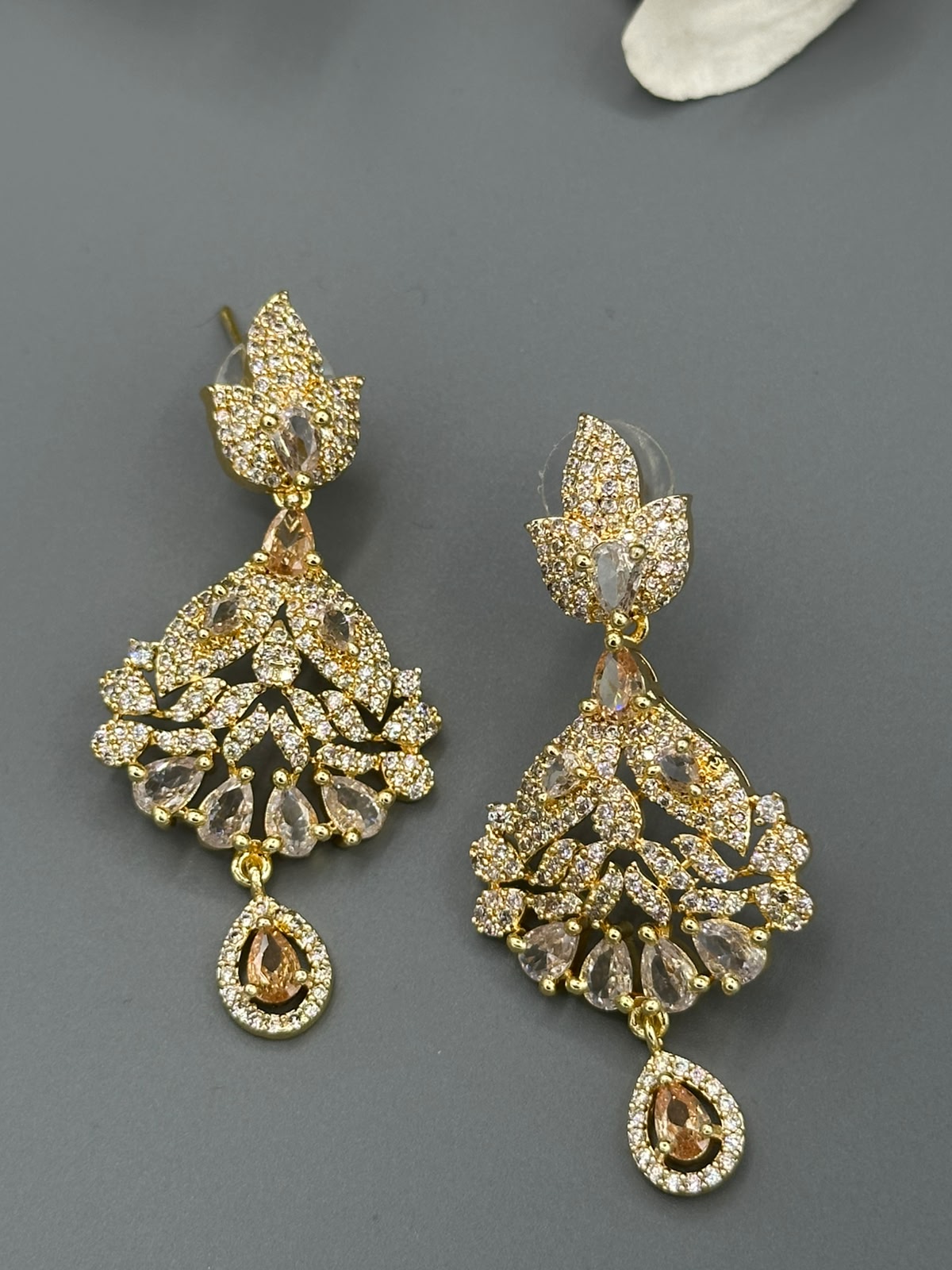 Gold Plated One Carat Earring