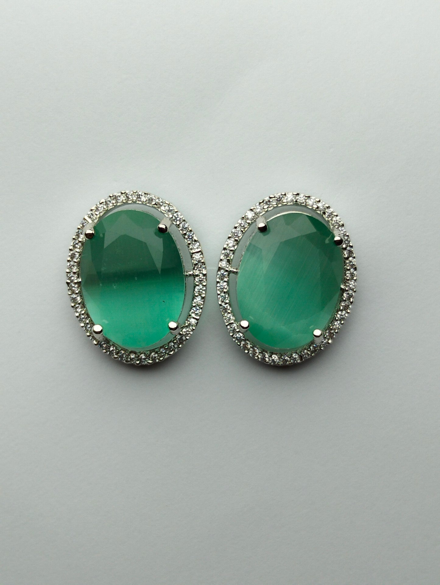Turquoise Stone Statement Studs