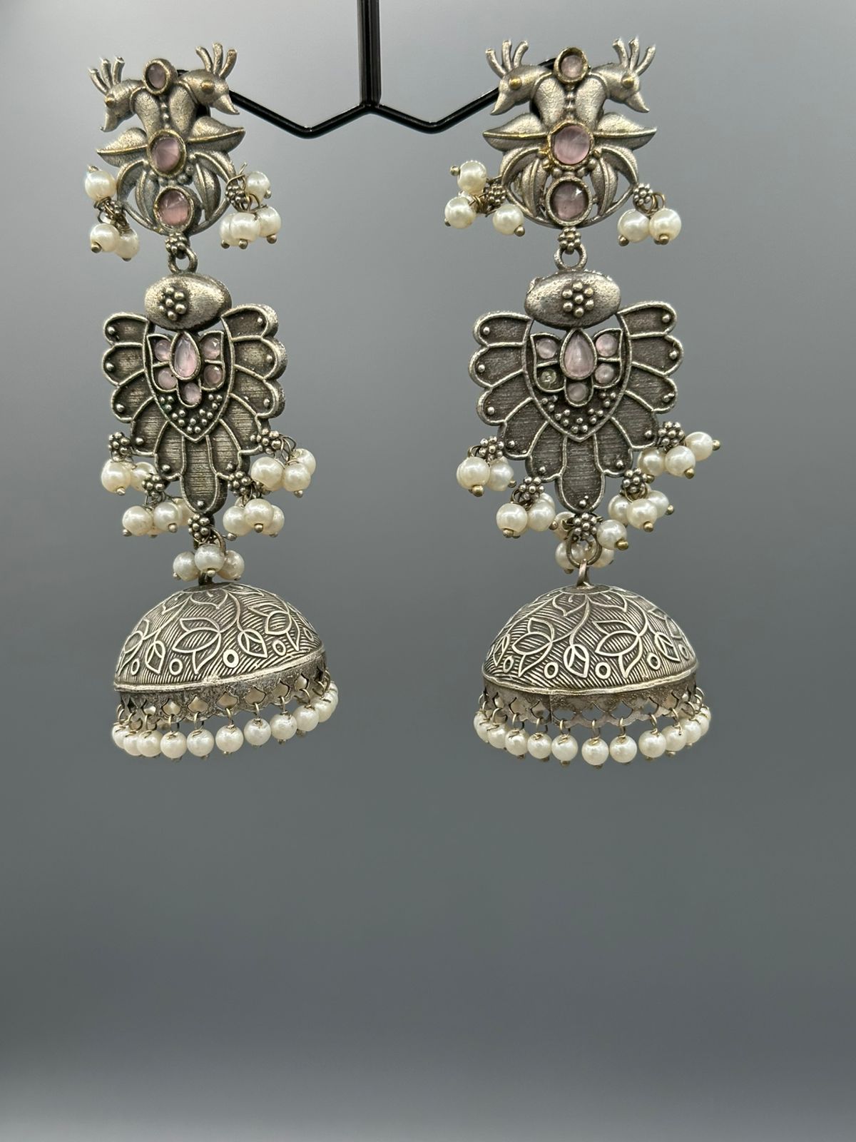 Handmade oxidized Jhumka's