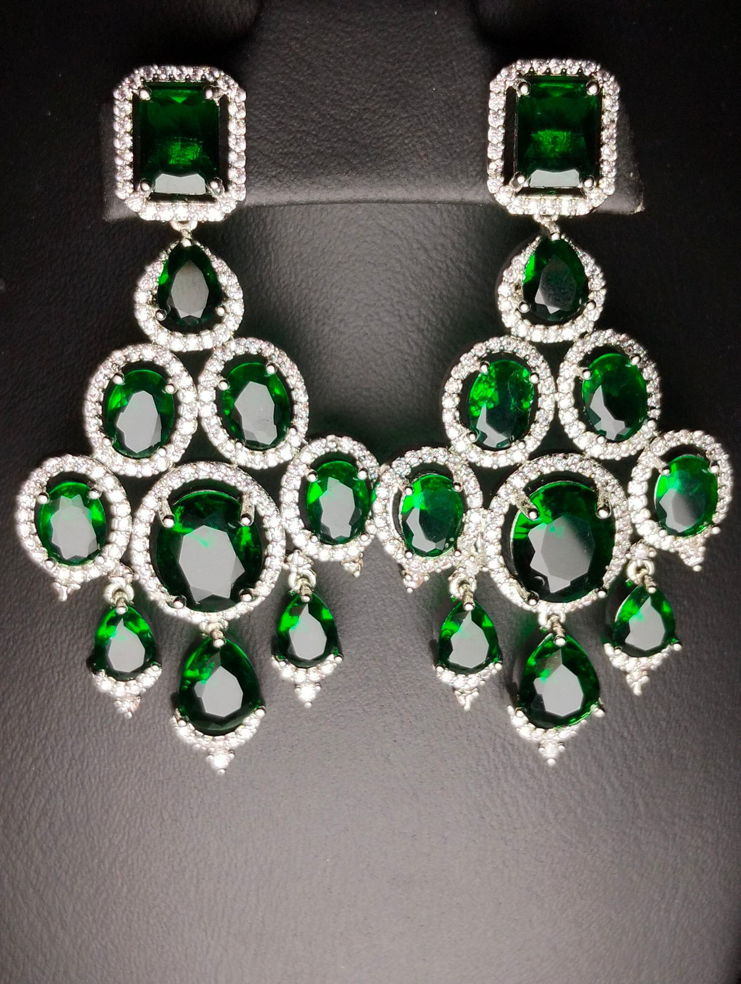 The Show Stopper|One Carat Statement Earrings with semi precious stones