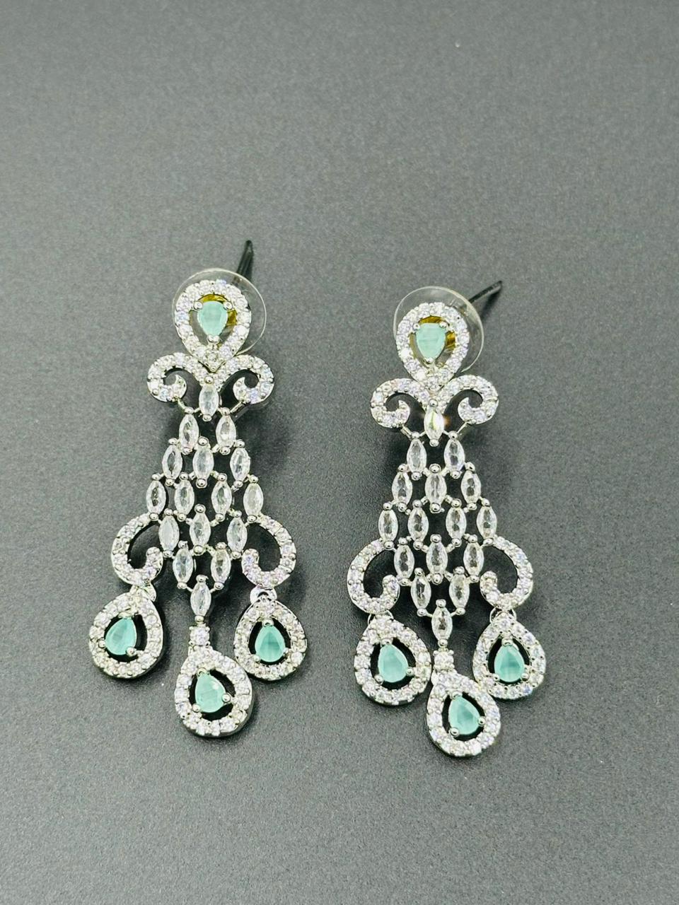 Mint Green Statement Dangles