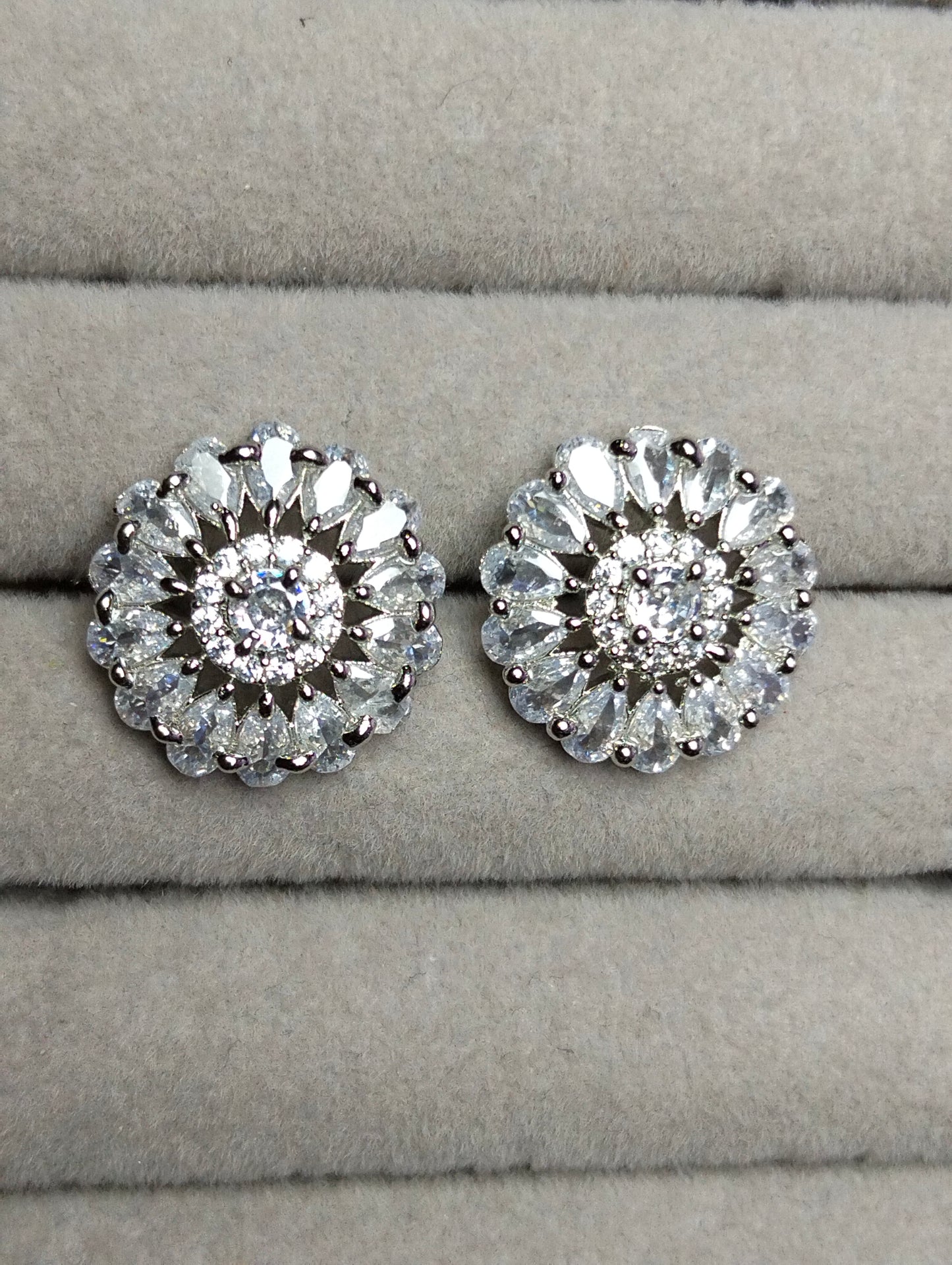 Radiant Luster | Rhodium-Plated Sterling Silver Studs