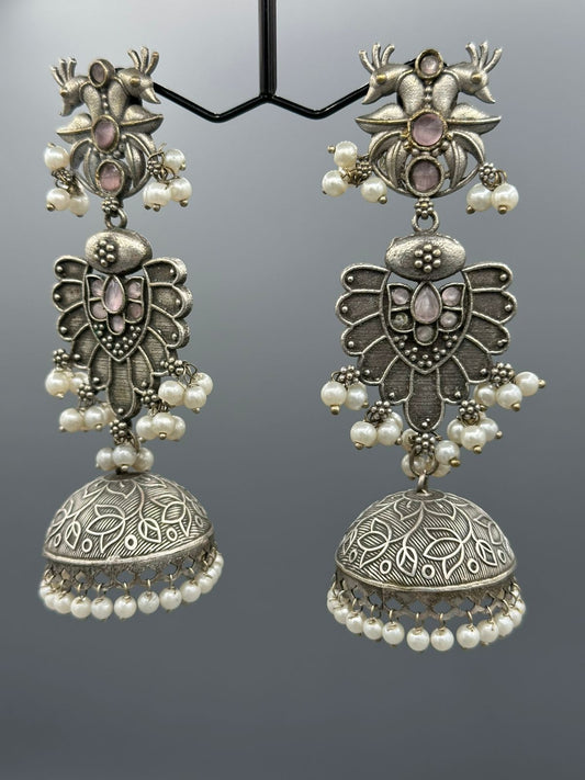 Handmade oxidized Jhumka's