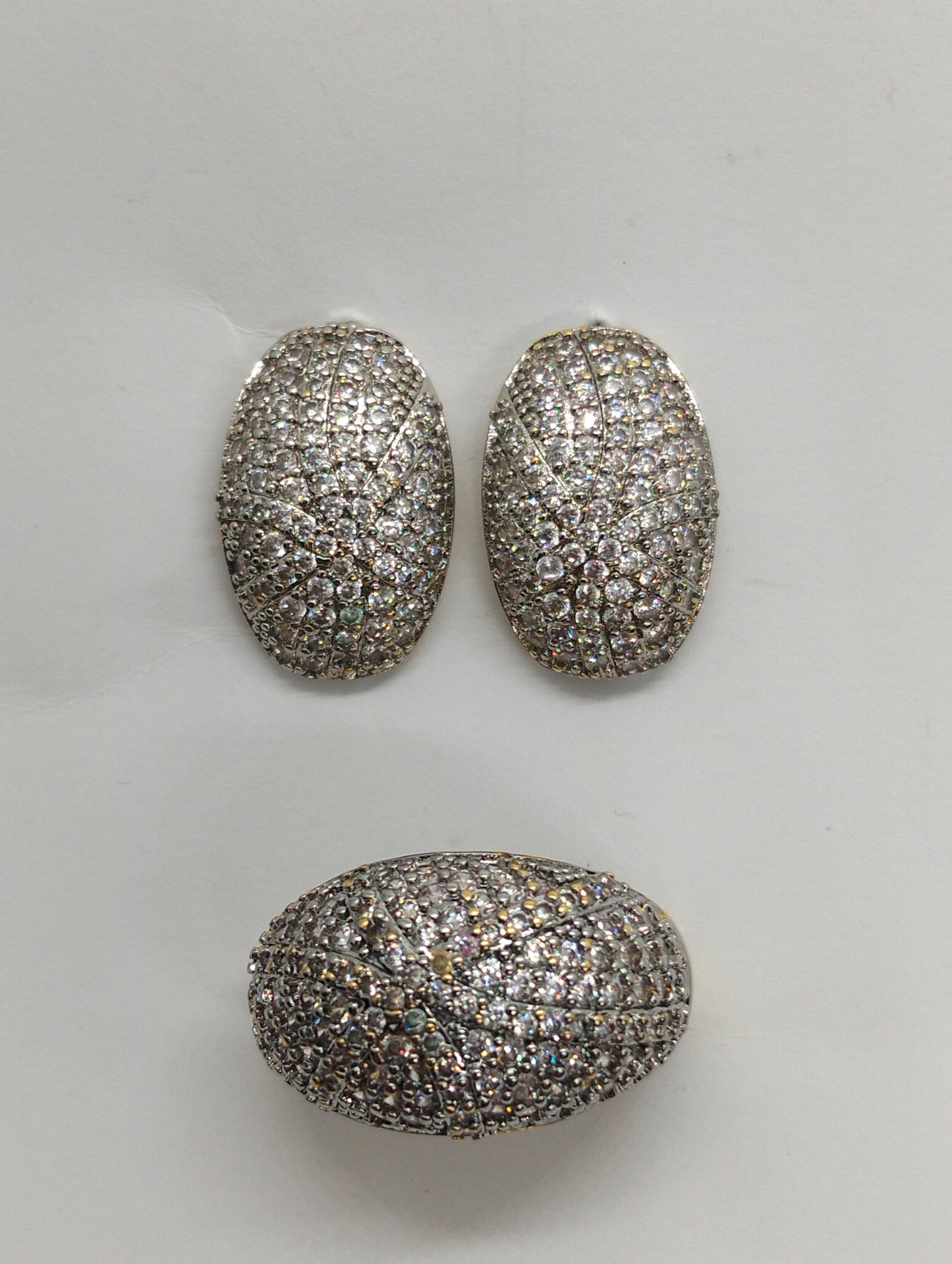 Two toned Set with Cubic Zirconia