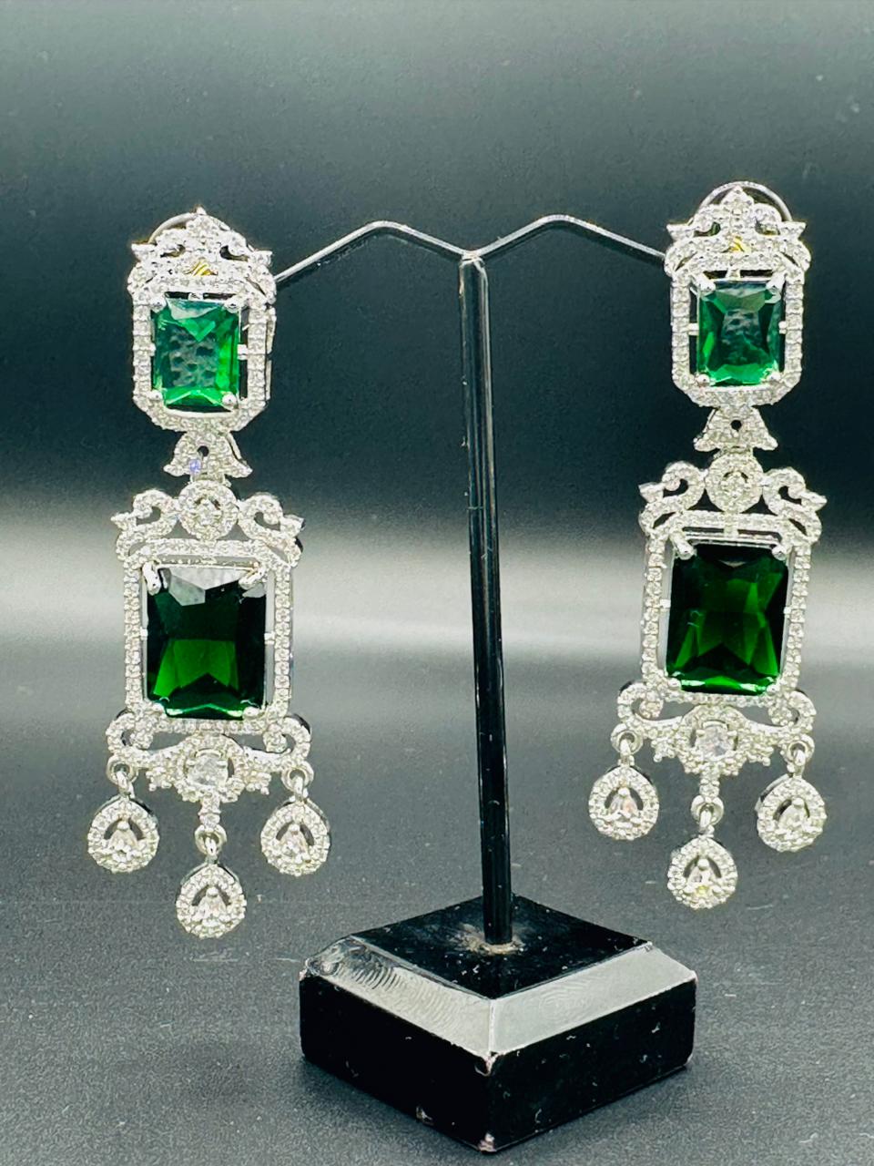 The Signature Sparkle | 1.00ct Cushion Cut Silver Statement Earrings