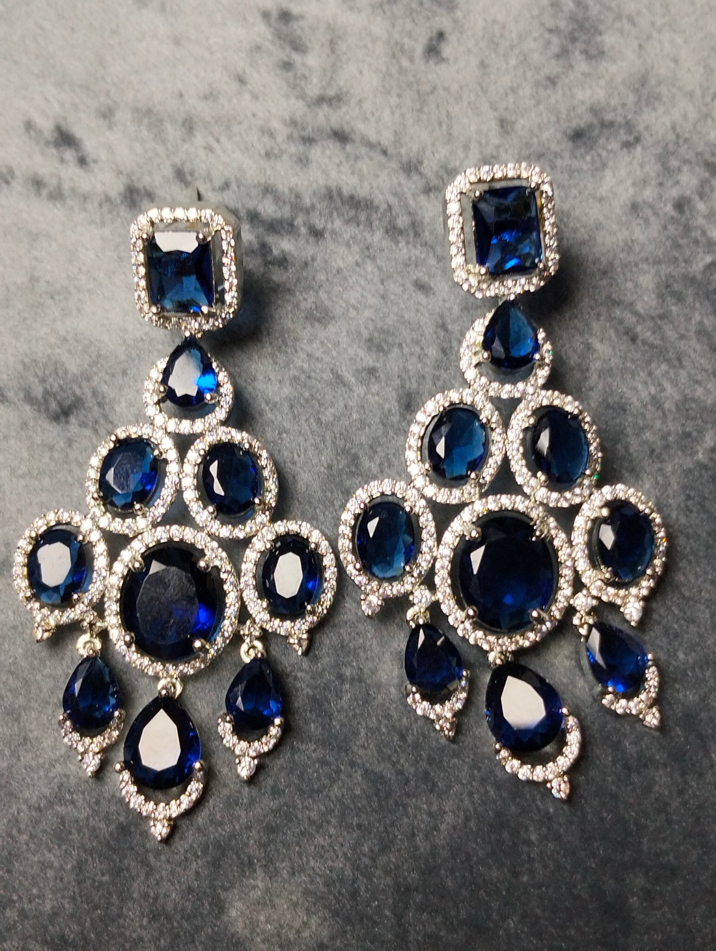The Show Stopper|One Carat Statement Earrings with semi precious stones