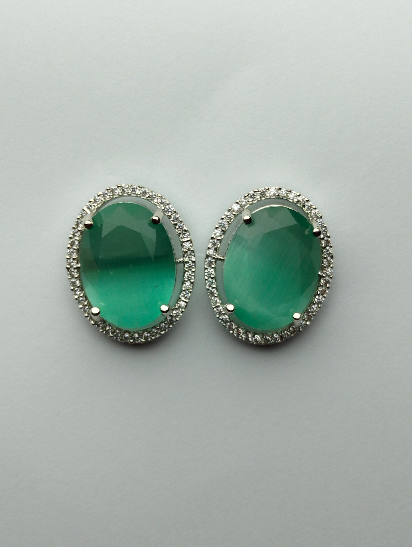 Turquoise Stone Statement Studs