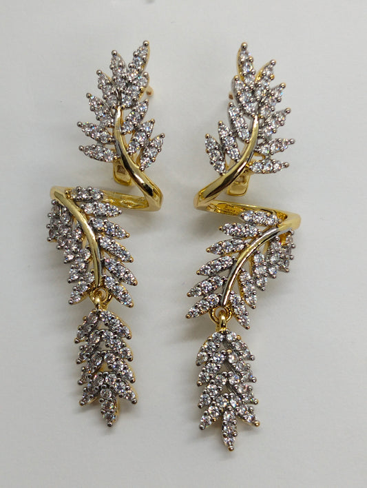Two toned ring & earings