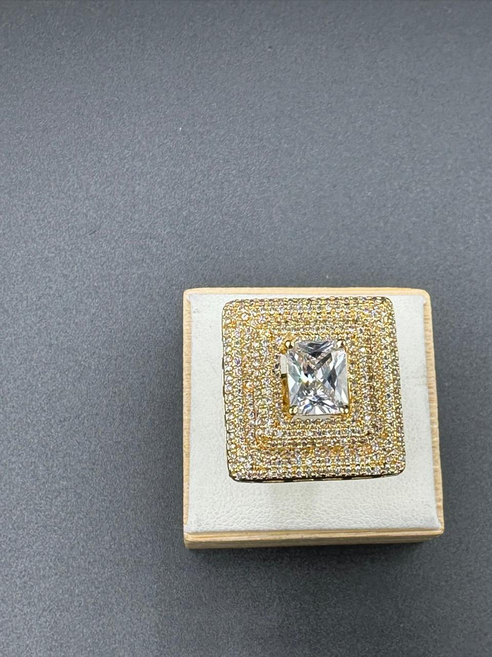 Timeless 1 Carat Cubic Zircon Silver Rhodium Ring