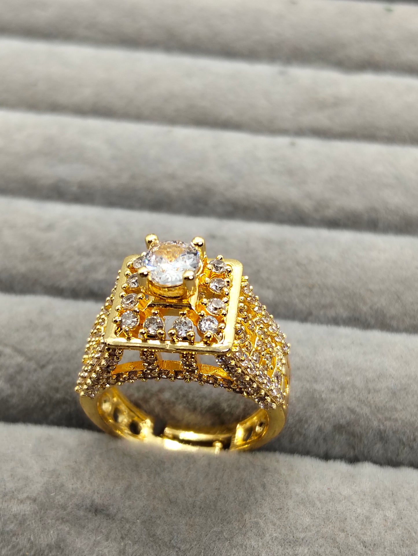 Gold plated tower ring
