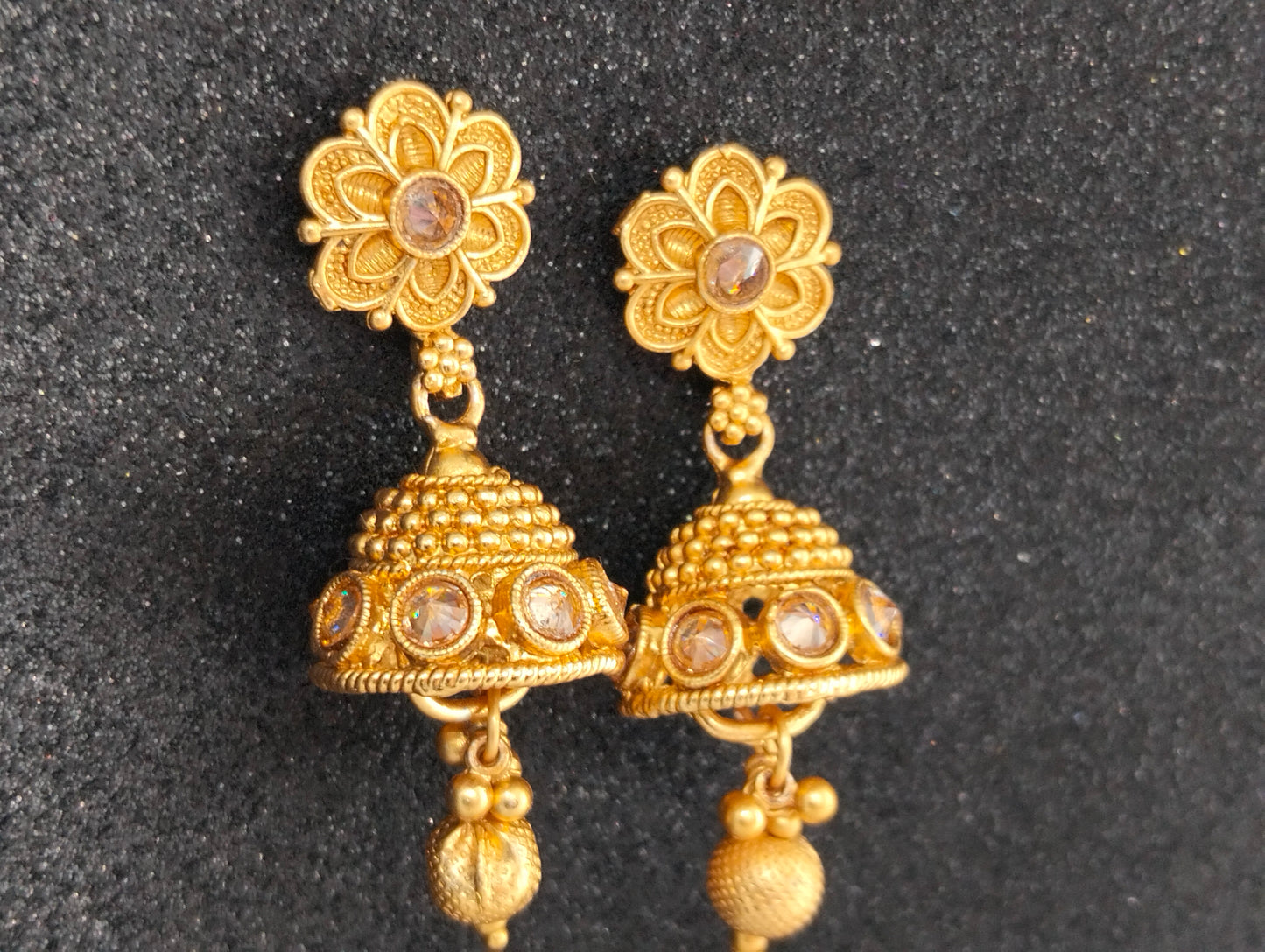 Indian gold plated jhumki's