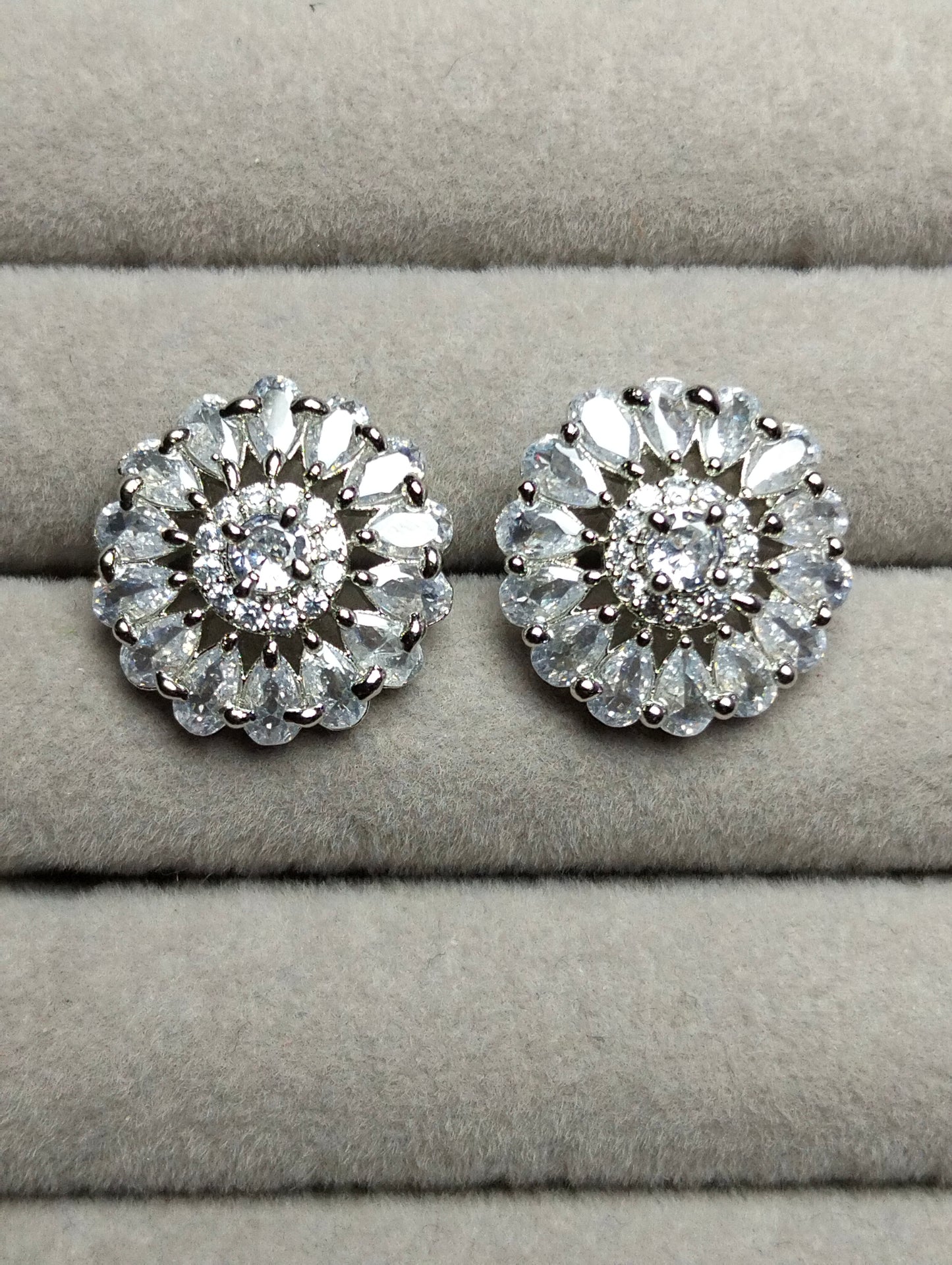 Radiant Luster | Rhodium-Plated Sterling Silver Studs