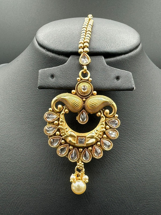 Vintage Mewar | Handcrafted Rajwari Maang Tikka