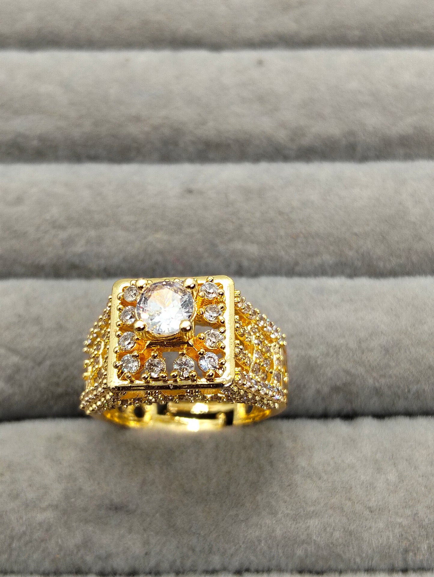 Gold plated tower ring