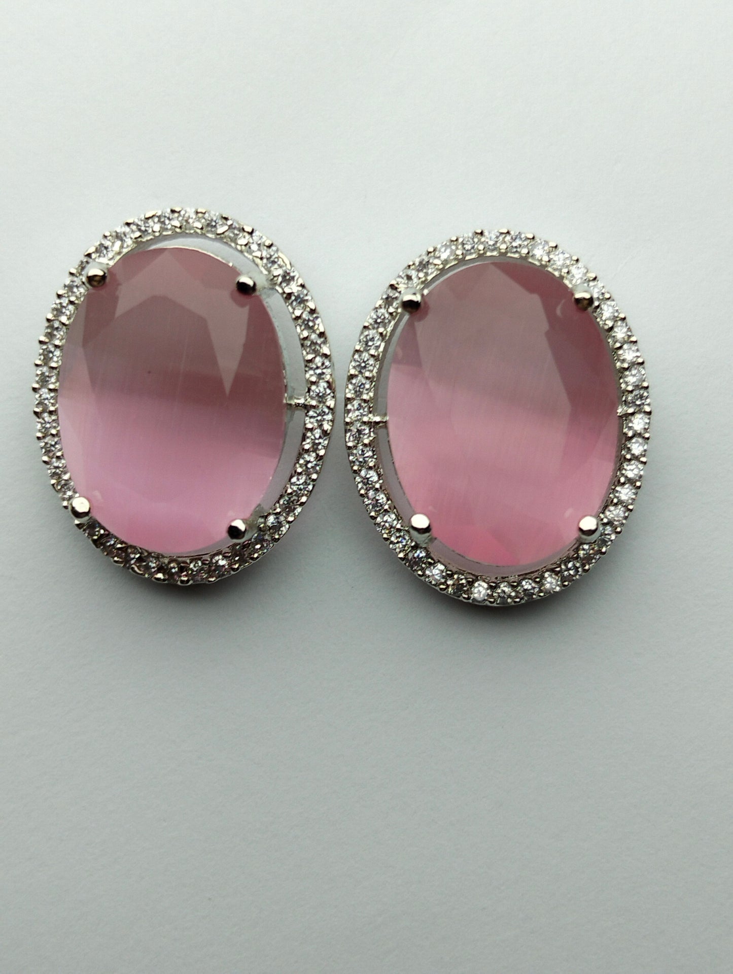Pink Statement Studs