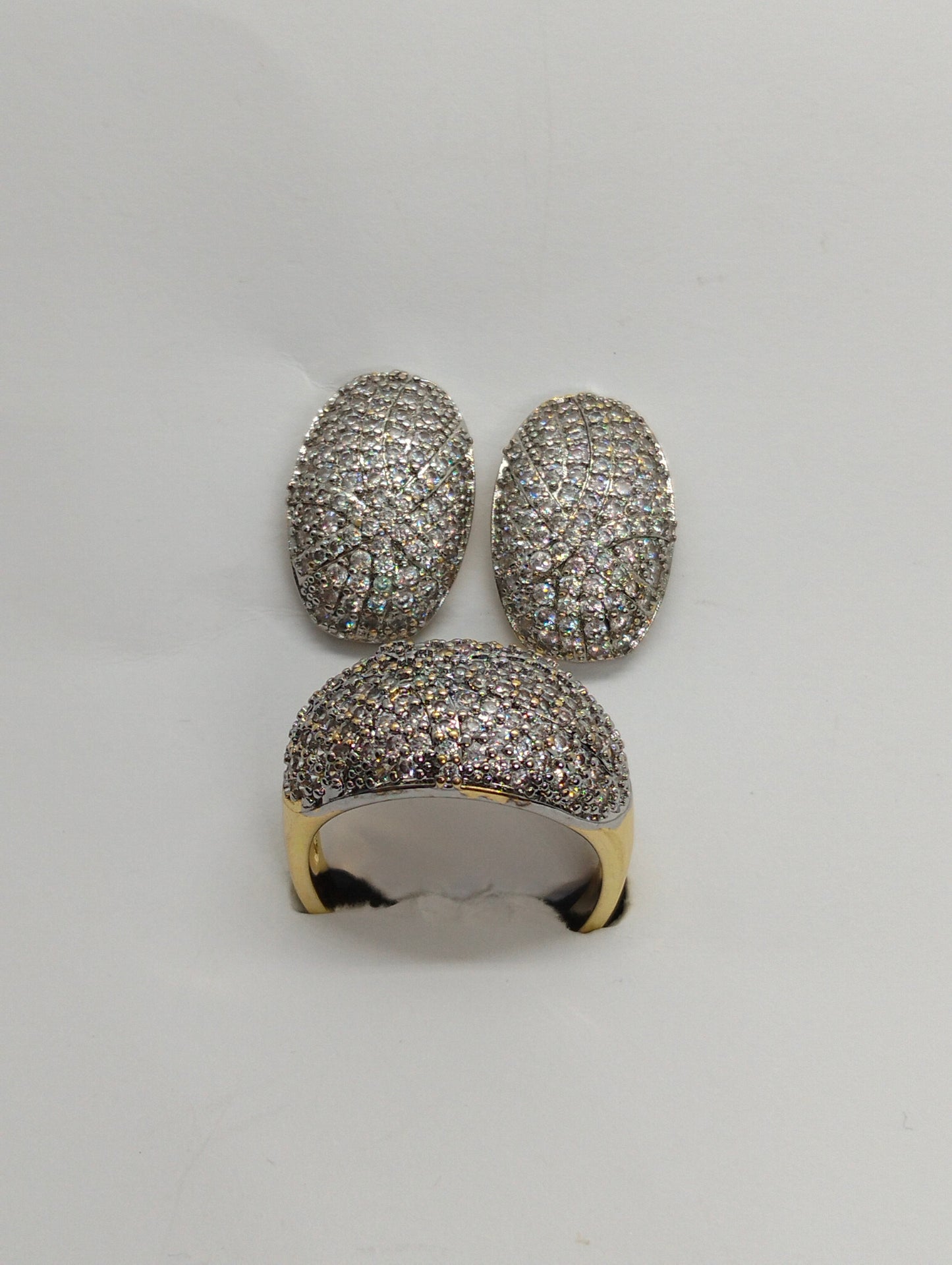 Two toned Set with Cubic Zirconia