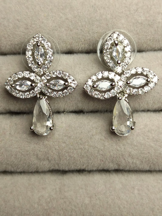 Timeless Clarity | Anti-Tarnish Rhodium Sterling Silver Studs