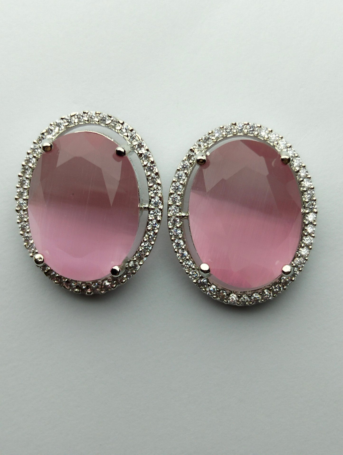 Pink Statement Studs
