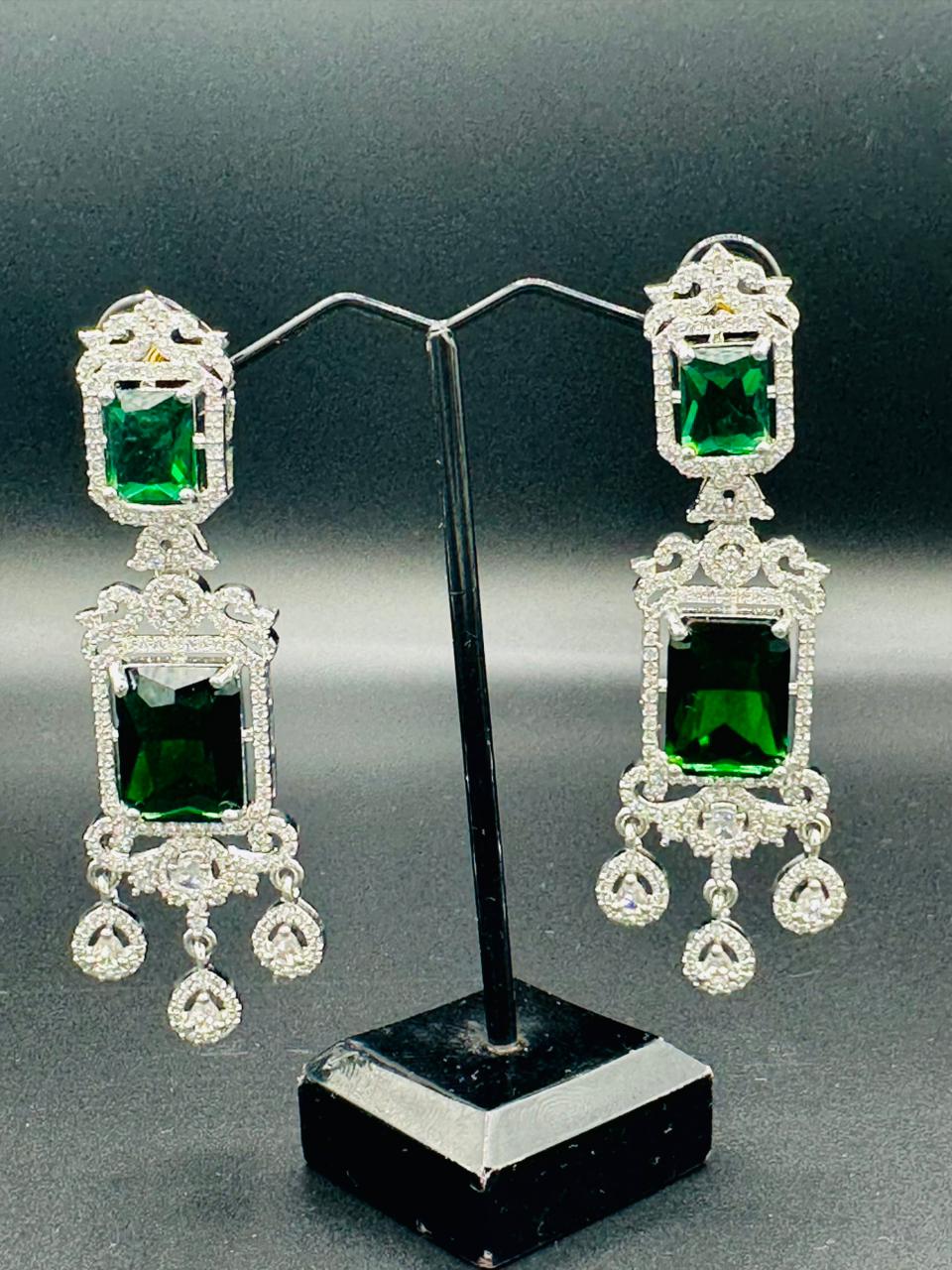 The Signature Sparkle | 1.00ct Cushion Cut Silver Statement Earrings