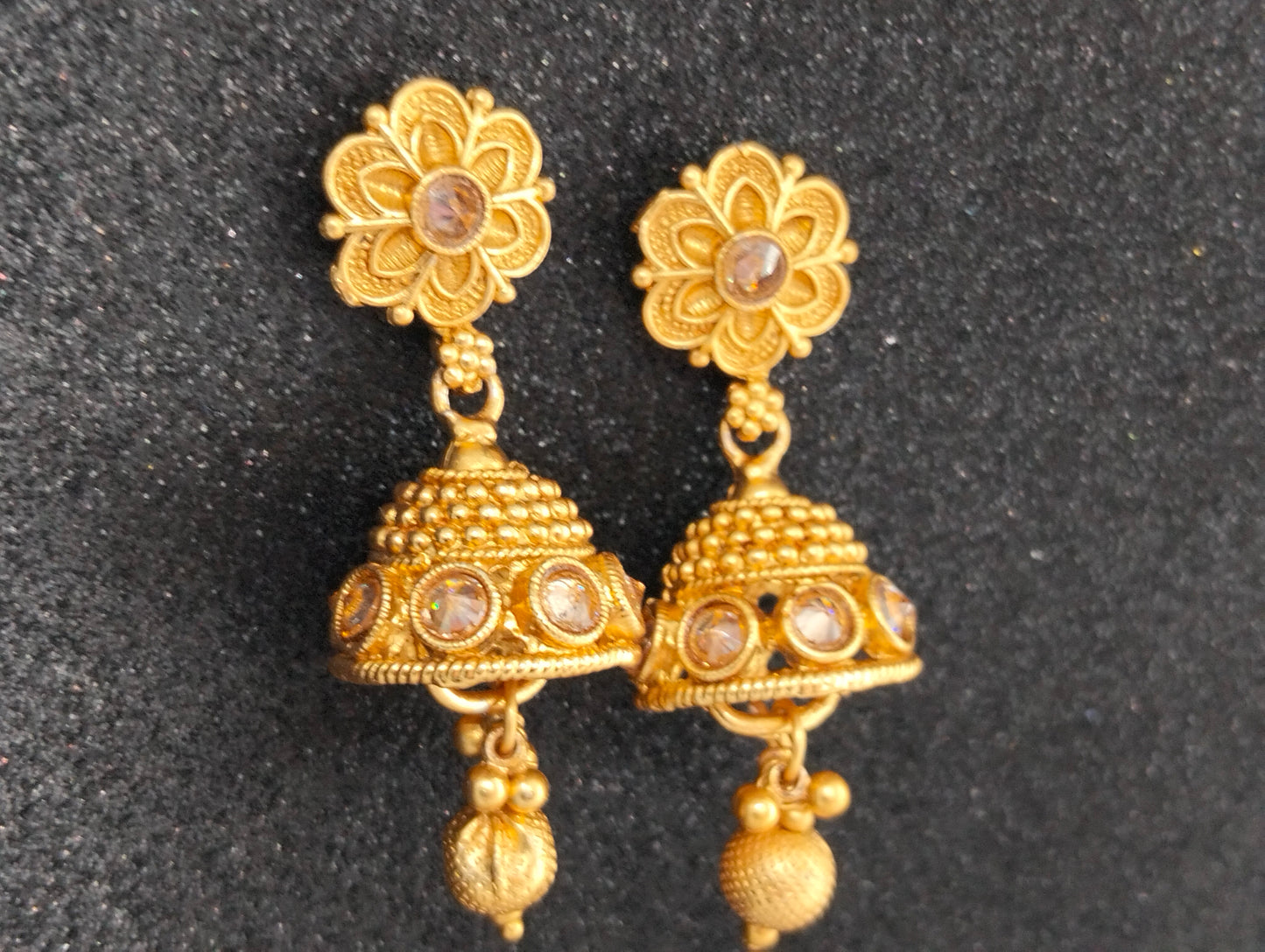 Indian gold plated jhumki's