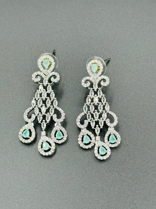 Mint Green Statement Dangles