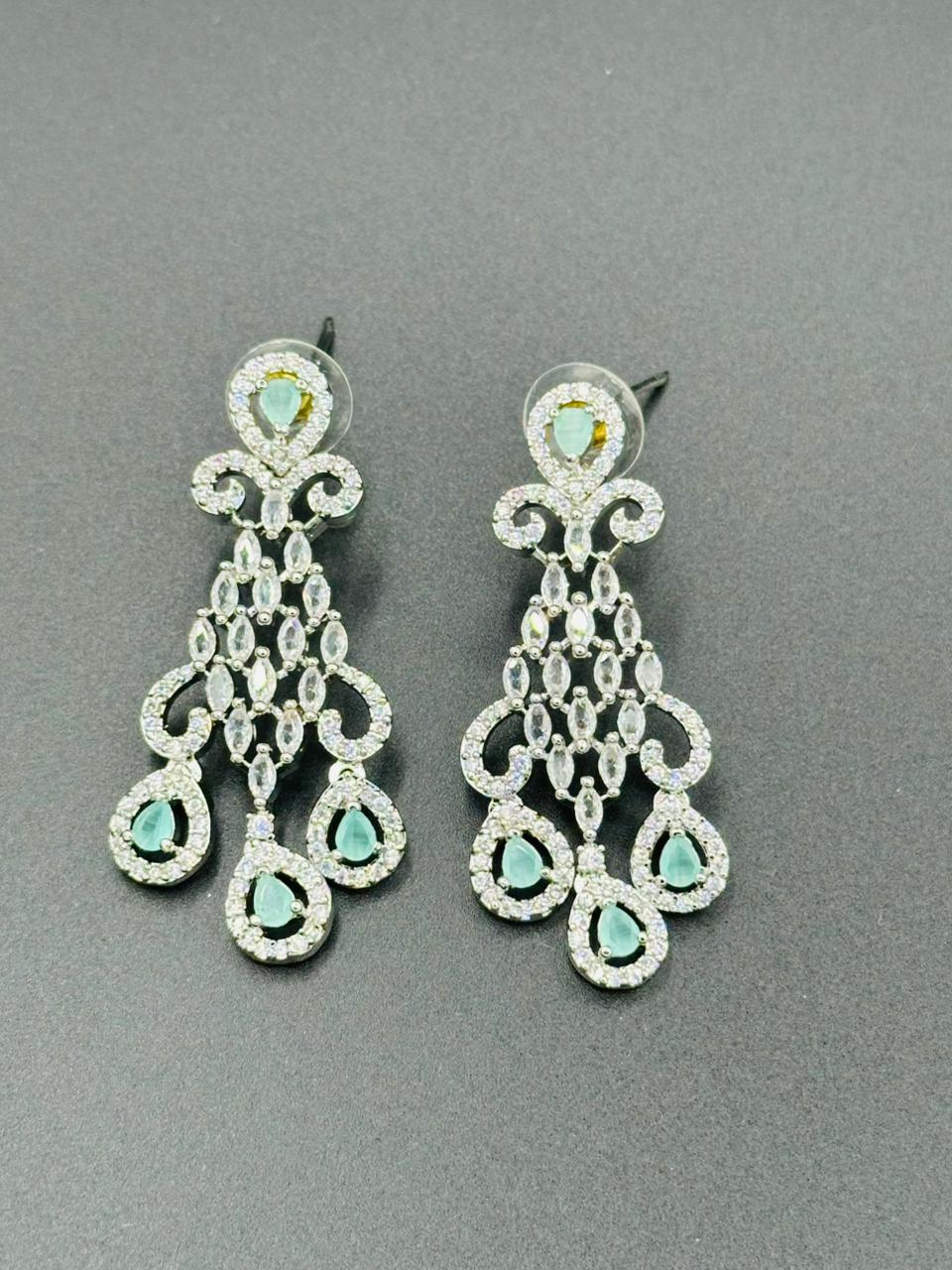 Mint Green Statement Dangles